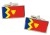 Birmingham (England) Flag Cufflinks in Chrome Box