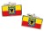 Bogot (Colombia) Flag Cufflinks in Chrome Box