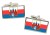 Bydgoszcz (Poland) Flag Cufflinks in Chrome Box