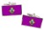 Cdiz City (Spain) Flag Cufflinks in Chrome Box