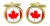 Canada Cufflinks in Chrome Box