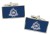 Charleston SC (USA) Flag Cufflinks in Chrome Box