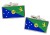 Christmas Island Flag Cufflinks in Chrome Box