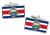 Costa Rica Flag Cufflinks in Chrome Box