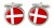 Denmark Cufflinks in Chrome Box