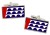 Des Moines IA (USA) Flag Cufflinks in Chrome Box