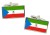 Equatorial Guinea Flag Cufflinks in Chrome Box