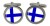 Finland Cufflinks in Chrome Box