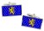 Franche-Comt (France) Flag Cufflinks in Chrome Box