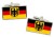 German state Flag Flag Cufflinks in Chrome Box