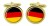 Germany Flag Cufflinks in Chrome Box