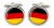Germany Flag Cufflinks in Chrome Box