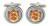 Grand Duchy of Oldenburg (Germany) Cufflinks in Chrome Box