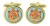 Grand Duchy of Tuscany (Italy) Cufflinks in Chrome Box