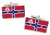 Greater Melbourne (Australia) Flag Cufflinks in Chrome Box