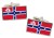 Greater Melbourne (Australia) Flag Cufflinks in Chrome Box