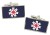 Hokkaido (Japan) Flag Cufflinks in Chrome Box