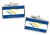 Johnston Atoll (USA) Flag Cufflinks in Chrome Box