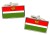 Kaluga Oblast (Russia) Flag Cufflinks in Chrome Box