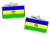 KwaNdebele (South Africa) Flag Cufflinks in Chrome Box