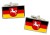 Lower Saxony (Germany) Flag Cufflinks in Chrome Box
