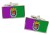 Mlaga (Spain) Flag Cufflinks in Chrome Box