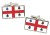 Montreal (Canada) Flag Cufflinks in Chrome Box