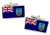 Montserrat Flag Cufflinks in Chrome Box