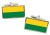 Nariño (Colombia) Flag Cufflinks in Chrome Box