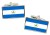 Nicaragua Flag Cufflinks in Chrome Box