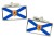 Nova Scotia (Canada) Flag Cufflinks in Chrome Box