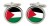 Palestine Cufflinks in Chrome Box