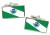 Paran (Brazil) Flag Cufflinks in Chrome Box