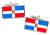 Perm Krai (Russia) Flag Cufflinks in Chrome Box