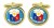 Philippines Crest Cufflinks in Chrome Box