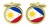 Philippines Cufflinks in Chrome Box