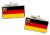 Rhineland-Palatinate(Germany_ Flag Cufflinks in Chrome Box