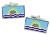 Santa Cruz, Argentina Flag Cufflinks in Chrome Box