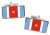 Santiago del etero, Argentina Flag Cufflinks in Chrome Box