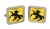 Schaffhausen (Switzerland) Square Cufflinks in Chrome Box