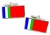 South Moluccas (Maluku) Flag Cufflinks in Chrome Box