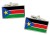 South Sudan Flag Cufflinks in Chrome Box