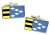 Sdwest-Fryslẫn (Netherlands) Flag Cufflinks in Chrome Box