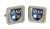 Surrey (England) Square Cufflinks in Chrome Box