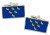 Sussex (England) Flag Cufflinks in Chrome Box