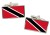 Trinidad and Tobago Flag Cufflinks in Chrome Box