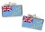 Tuvalu Flag Cufflinks in Chrome Box