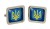 Ukraine Square Cufflinks in Chrome Box
