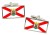 Vitoria-Gasteiz (Spain) Flag Cufflinks in Chrome Box