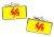 Wallonie (Belgium) Flag Cufflinks in Chrome Box